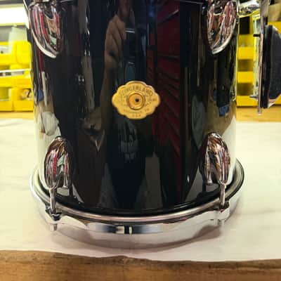 Slingerland Nashville Studio king 90s Gloss black wrap 10x10 tom Nice Cond! image 15
