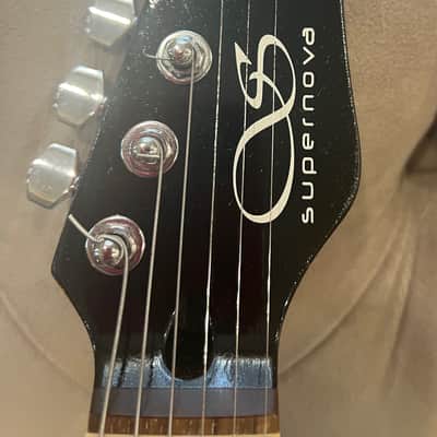 Buzz Feiten Supernova Electric Guitar - Red Excellent Condition image 18