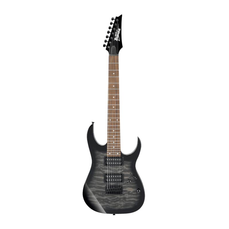 Ibanez GIO RG 7 String Solid-Body Electric Guitar (Right Hand, Transparent Black Sunburst) GRG7221QATKS image 1