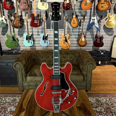 Eastman T64/V-RD Thinline - Antique Red - incl. Case - NEW image 9