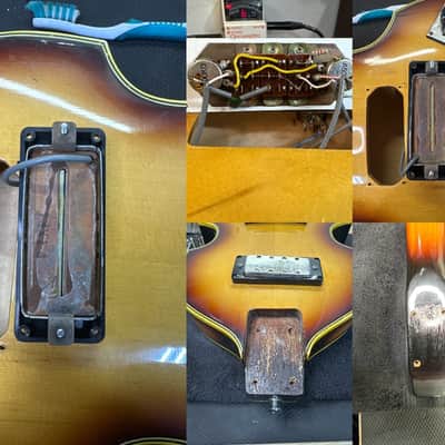 Greco VB-360 Violin Bass MIJ Vintage 1970s Sunburst Maxon Pickups w/ OHSC image 24