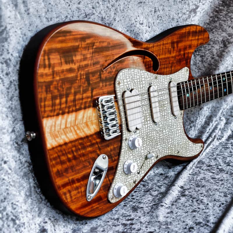 GB Liuteria Traditional Strato semi hollow Kiaat image 1