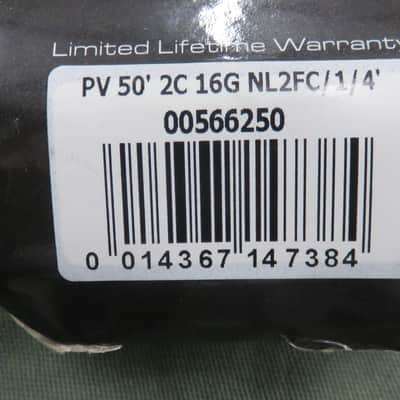 Peavey 50' 00566250 2C 16G NL2FC/1/4" Cable image 2
