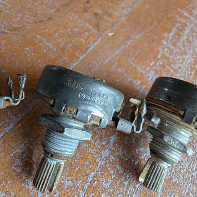 Gibson Centralab Potentiometers 500k Short Split Shaft Vintage 1961 Tested Qty 3 image 8