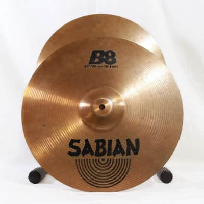 Sabian 14" B8 Hi-Hat Cymbals - Non-Factory Pair (950g/1150g) image 2