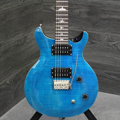 PRS Paul Reed Smith SE Carlos Santana Signature Electric Guitar Sapphire Finish with Gig Bag image 2