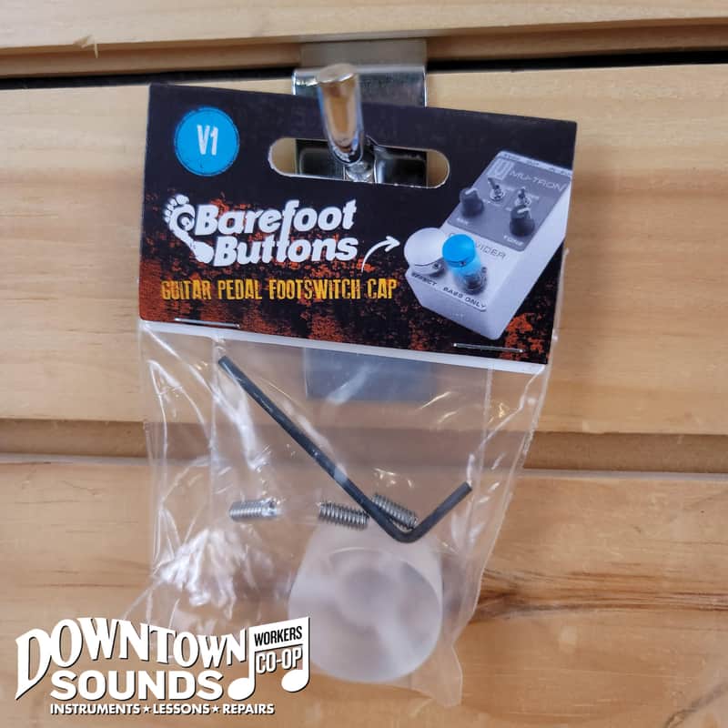 Barefoot Buttons V1 Tallboy Footswitch Cap - Acrylic Clear image 1