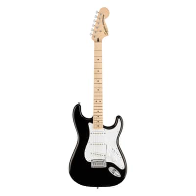 Used Squier Affinity Series Stratocaster - Black w/ Maple FB image 2