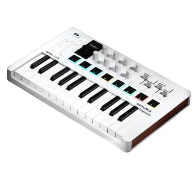 Arturia MINILAB-3-WHITE MIDI Recording Keyboard Controller w Pads - Open Box Mint image 2