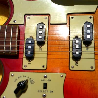 Barney Kessel*Vintage 1960's Norma / Teisco👑Semi-Hollow electric guitar*made-in-Japan image 8