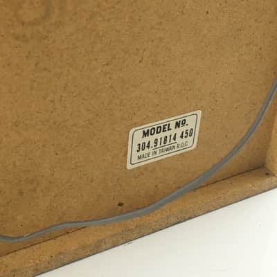 Vintage Home Audio BookShelf Speaker Grey Cabinet + 2 Cable Plugs Rare Vintage 1980s? image 5