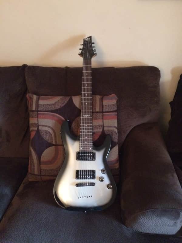 Schecter C-7 SGR Silverburst image 1