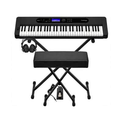 Casio Casiotone CT-S400 61-Key Keyboard with Stand, Bench and Headphones