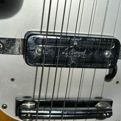 1960s Teisco Audition 2 MIJ Vintage Guitar w/ Gold Foil & Vintage DeArmond Pickup image 3