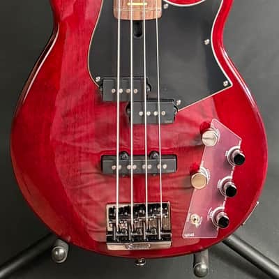 Yamaha BB734A Broad Bass 4-String Bass Guitar Fired Red Finish w/ Gig Bag (069) image 1