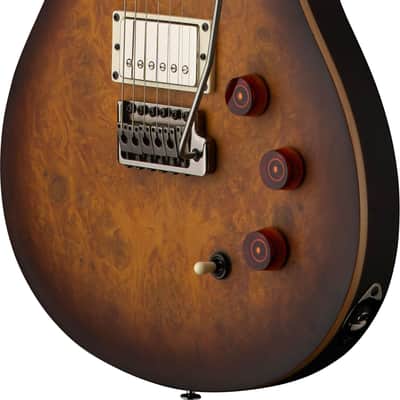 PRS SE Exotic DGT David Grissom Signature Laurel Burl Limited Edition Electric Guitar, Rosewood Fingerboard, McCarty Tobacco Burst image 4