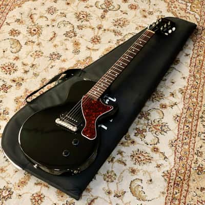 Gibson Les Paul Junior Electric Guitar, Ebony with Gig Bag, ABM Bridge Upgrade image 10