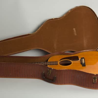 Gibson  J-50 Flat Top Acoustic Guitar (1953), ser. #Y6355-8 (FON), original brown alligator chipboard case. image 10