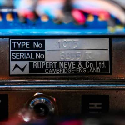 Vintage Neve 1073 preamp and eq racked by Brent Averill. Only one unit available image 17