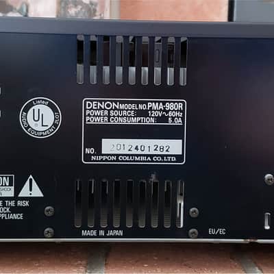 Denon PMA-980R 1992 Integrated Amplifier 90 wpc Pure Analog, ~ MINT and Complete ~ Rare and Special! image 9