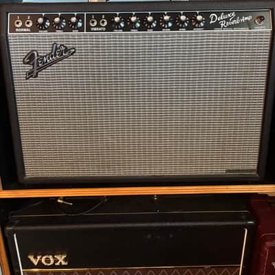Alessandro hand wired w/ mods Fender Deluxe reverb 2004 - Black image 1