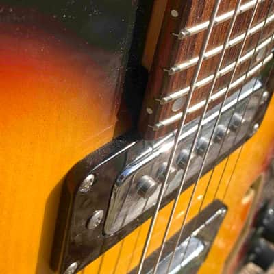 Rare Eko Asymmetric Double Cutaway Florentine Semi-Hollow Electric Guitar – Vintage Italian Design image 7
