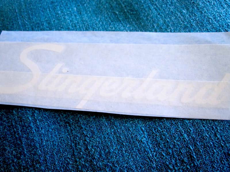 Slingerland Bass Drum Head Logo Decal Sticker - Vintage (NOS) image 1