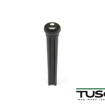 TUSQ Bridge Pins, Black w / 2mm White Dot  #PP-2122-00 image 2