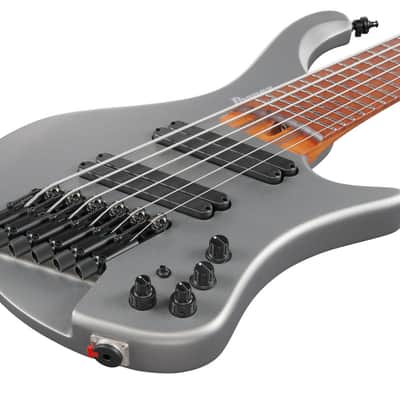 Ibanez EHB Ergonomic Headless Bass 6 String w/Bag Multi Scale - Metallic Gray Matte (EHB1006MSMGM) image 10
