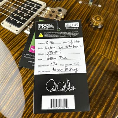 PRS Limited Edition 40th Anniversary Custom 24 - Tiger Eye 394598 image 14