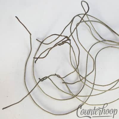 *Ludwig 15" 10-Strand Snare Drum Coiled Metal over Cloth Wires Vintage 20s USA* image 3