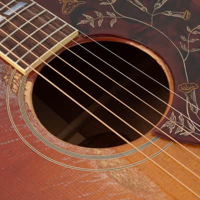Gibson Custom 1960 Hummingbird Murphy Lab Heavy Aged - Washed Cherry Sunburst image 8