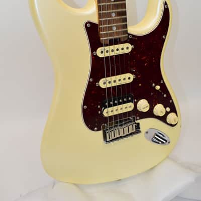 2017 Fender American Elite Stratocaster HSS ShawBucker Electric Guitar, Ebony Fingerboard, Olympic Pearl w/ Case image 5
