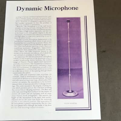 Vintage RARE 1930’s Western Electric 630A Microphone Floor Mounting Stand image 3