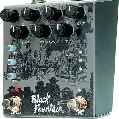 Old Blood Noise Endeavors Black Fountain Stereo Delay Effects Pedal, Slate image 3