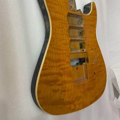 Quilted Maple Top HHH Custom Guitar Body DIY Project image 2
