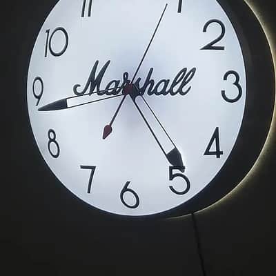 Marshall Amplifiers Dealer Style Light Up Clock Killer Cool Mancave/Garage Item image 2