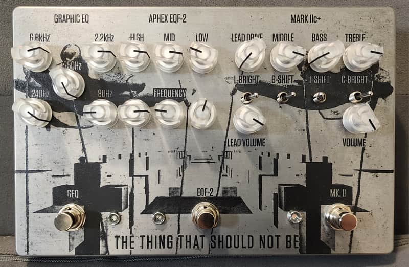 Acid Rain Pedalworks Metallica Thing That Should Not Be 1 OF 3 CUSTOM MADE! 2023 - Acid etching raw metal image 1