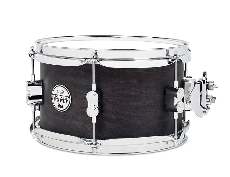 PDP PDSN0610BWCR 6x10" Black Wax 10-Ply Maple Snare Drum image 1