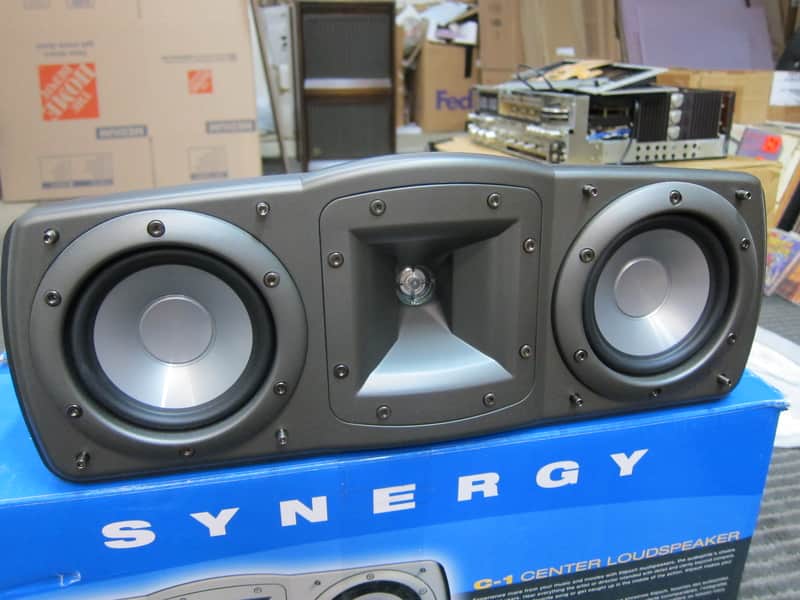 Klipsch Synergy C-1 Center Channel Speaker, Shielded, Very Nice Original box/Packing, Non Smoking, Ex Sound - Black image 1