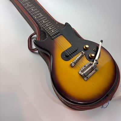 1961 Gibson Melody Maker with Vibrola Sunburst w/ Original gator case image 12
