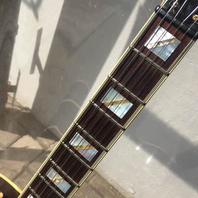 Condor hollowbody guitar made in japan 70's /80's Moss Green with Gold Hardware image 10