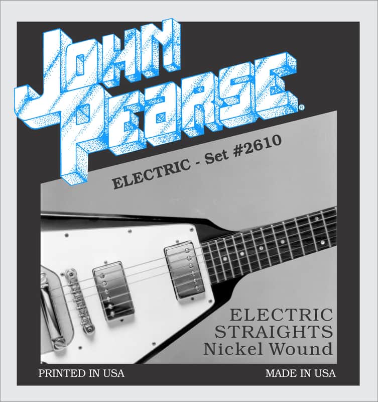 John Pearse 2610 Nickel Wound Electric Straights Guitar Strings, 11-50 Medium image 1