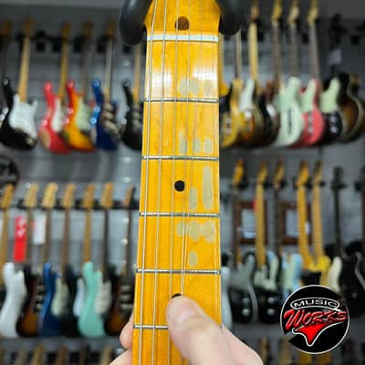 Fender   Custom Shop Stratocaster Dav ID Gilmour Relic Black Black Over 3 Color Sunburst image 5