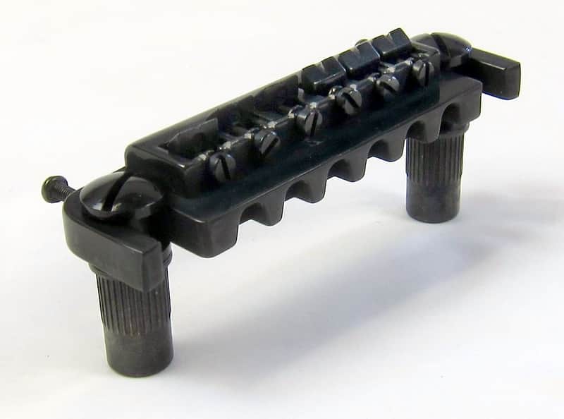 Wrap Around Adjustable Saddles Bridge Black With Bushings and Posts image 1
