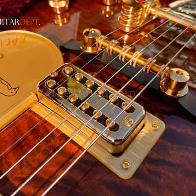 ✮AMAZING✮2023 Gretsch G-6134T GQM Limited Edition PENGUIN✮QUILT FORGE GLOW✮£3899 image 5
