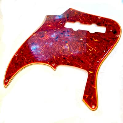 "Boots Aged" Vintage '70's Style Fender Jazz Bass Pickguard Celluloid Tortoise/White Custom Relic'd image 7
