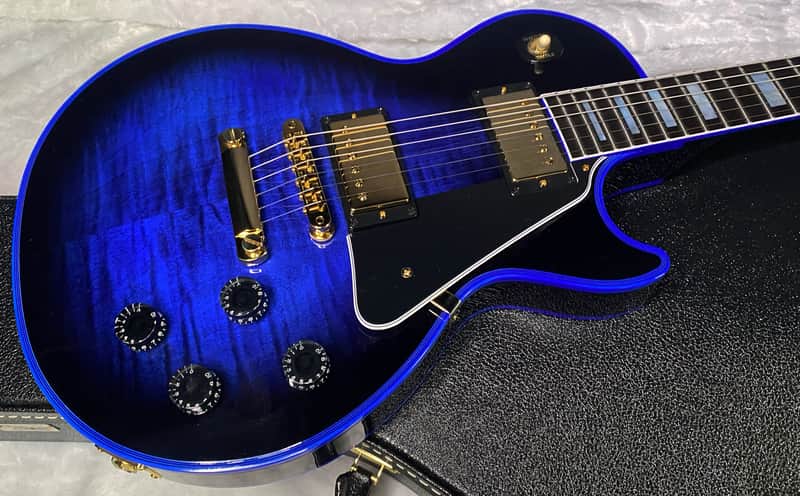 NEW! Gibson Dealer Select Custom Shop Les Paul Custom Blue Widow AAA Figured Flame Top - Authorized Dealer - 10.2lbs - G07460 image 1