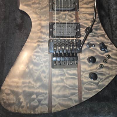 B.C. Rich Rare x09 serial Mockingbird Late 90s-early 2000s - Satin Black trans quilted maple image 2