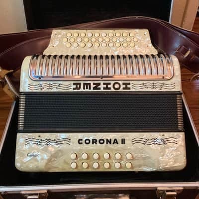 Hohner Corona II Classic Diatonic Accordion (G/C/F) 2010s - Black image 1